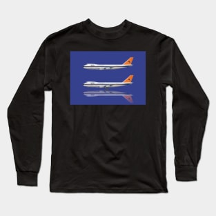 The Classsic South African Airways 747-244 Long Sleeve T-Shirt